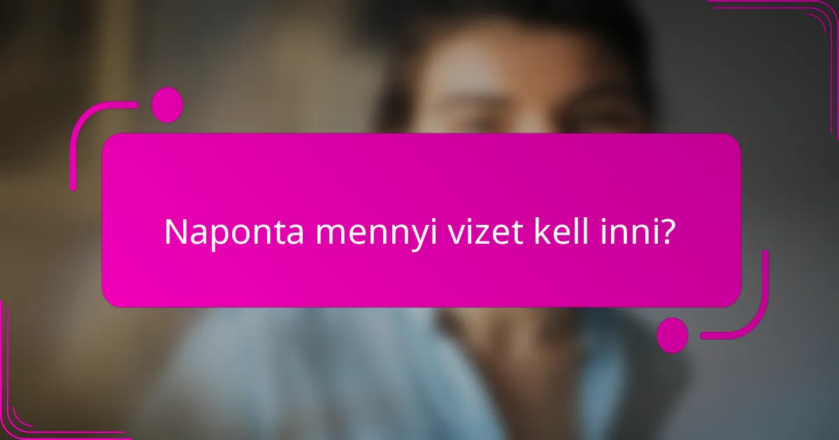 Naponta mennyi vizet kell inni?